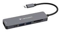 Verbatim USBC Essentials Multi Port Hub 6 Portcard read 32156