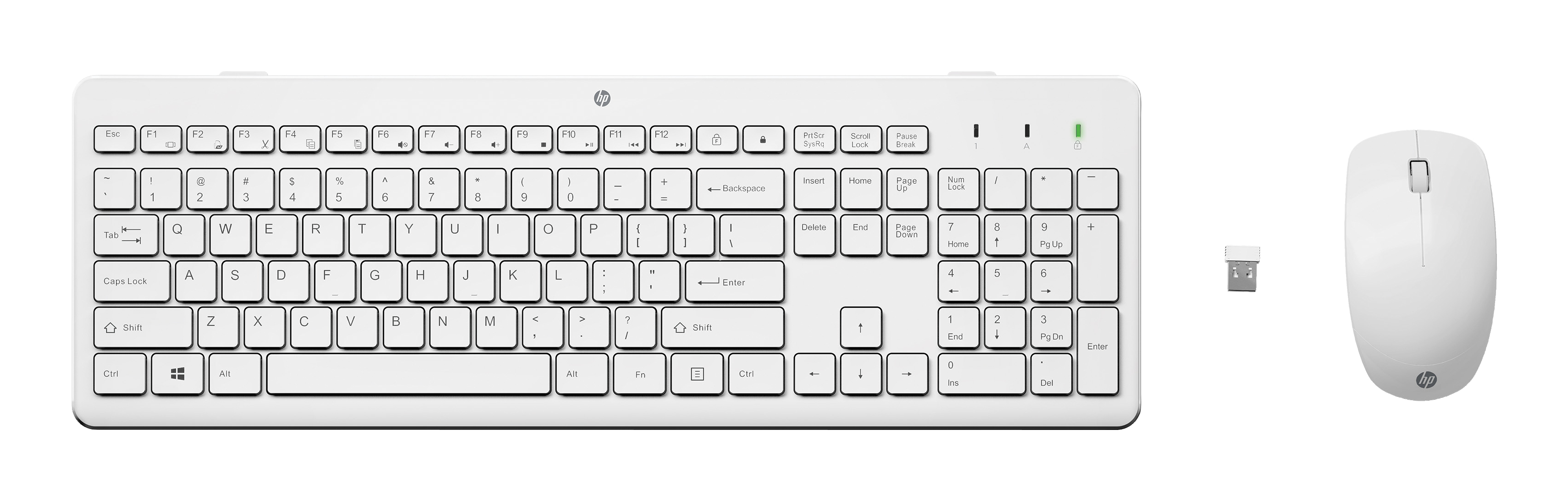 HP TastaturMaus 230 Kabellos Weiss Deutsch