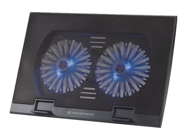 CONCEPTRONIC 2Fan USBA20 LaptopKuehlpad 30Kg 17 sw