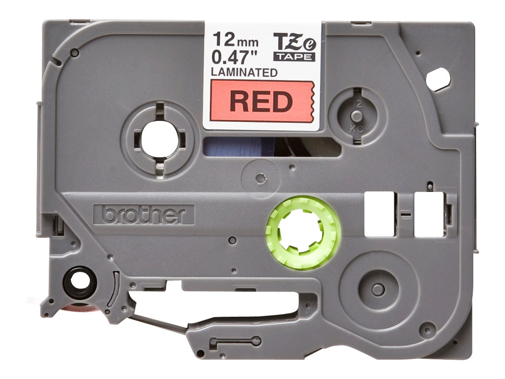 Schriftbandkassette Brother 12mm rot/schwarz  TZE431