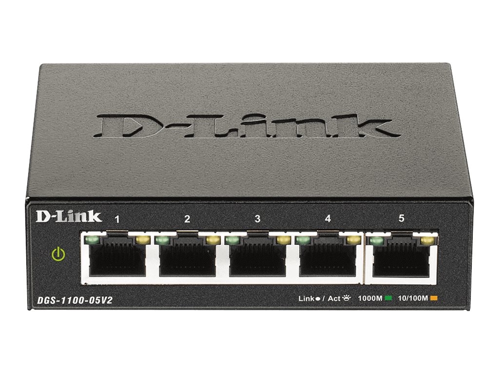 DLINK DGS110005V2 5Port Gigabit smart managed Desktop Switch 5x 101001000 Mbps L2 IGMP