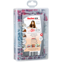 fischer easyDIY Box Kinderzimmer 541507 Duebel und SchraubenSortiment, 133teilig