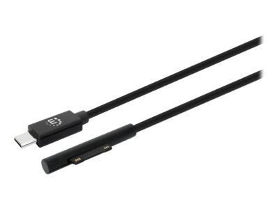 MANHATTAN Surface Connect auf USB-C Ladekabel unterstuetzt Power Delivery benoetigt ein externes PD-Ladegeraet mit min. 45W 15V/3A MANHATTAN Surface Connect auf USB-C Ladekabel unterstuetzt Power Delivery benoetigt ein externes PD-Ladegeraet mit min. 45W 15V/3A