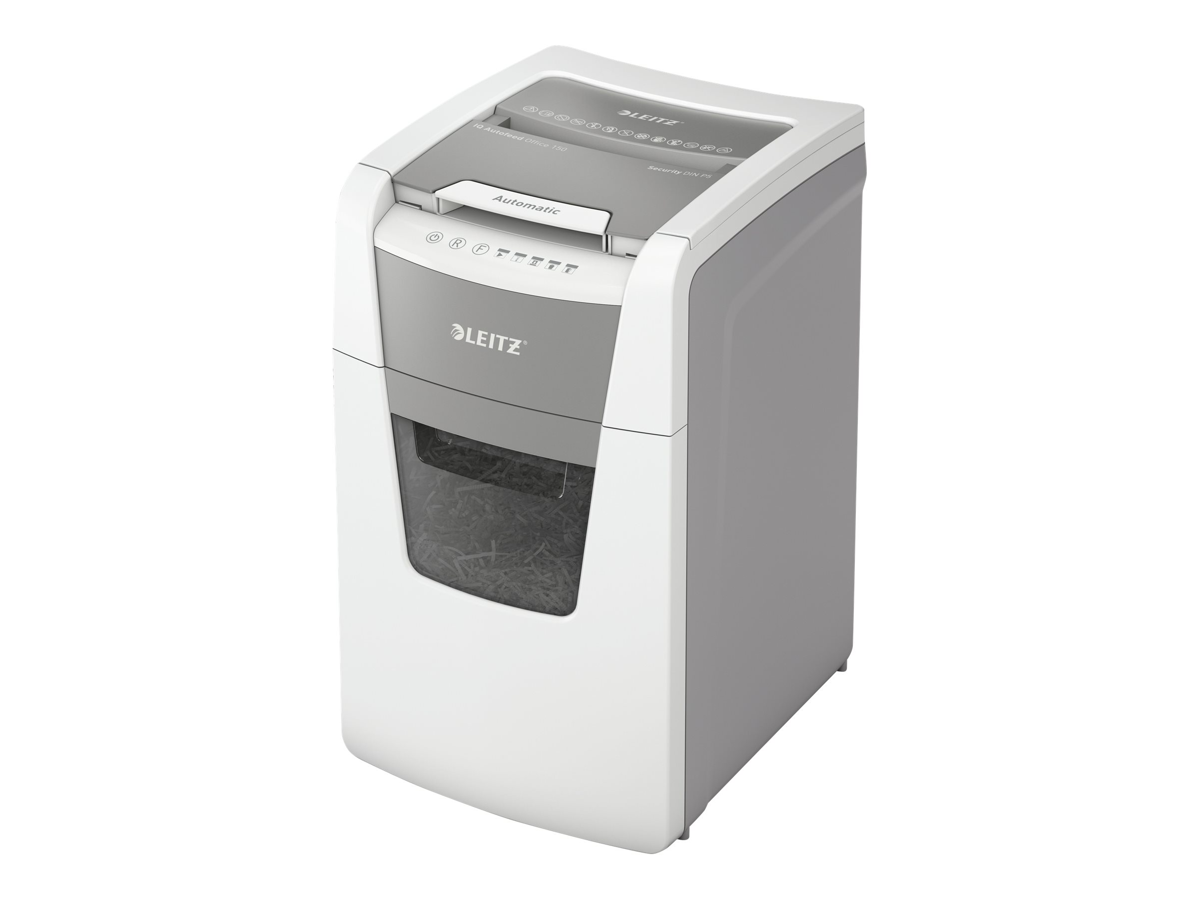 Esselte Leitz IQ Autofeed Small Office 150 Partikelschnitt P-4 weiß