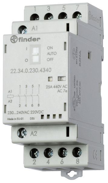 Finder Installationsschütz Serie 22 22.34.0.230.4340 25 A 4 Schließer