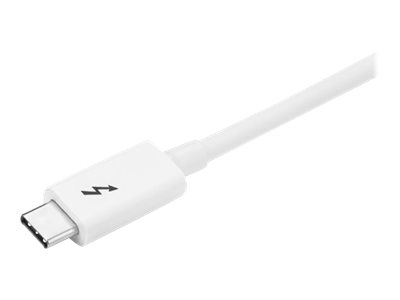 STARTECH.COM Thunderbolt 3 Cable - 20Gbps - 1m - White - Thunderbolt USB and DisplayPort Compatible