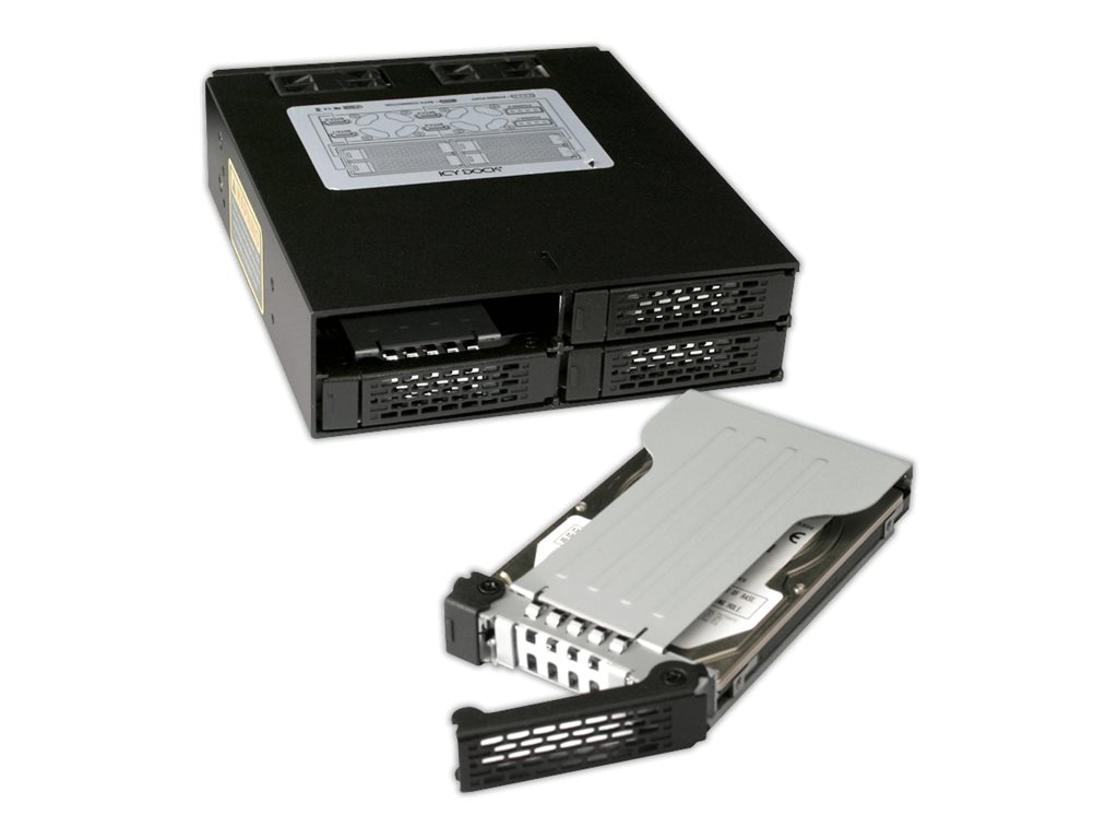 Backplane IcyDock 4x6,3cm SATAI-III/SAS in 1x5,25 HDD/SSD