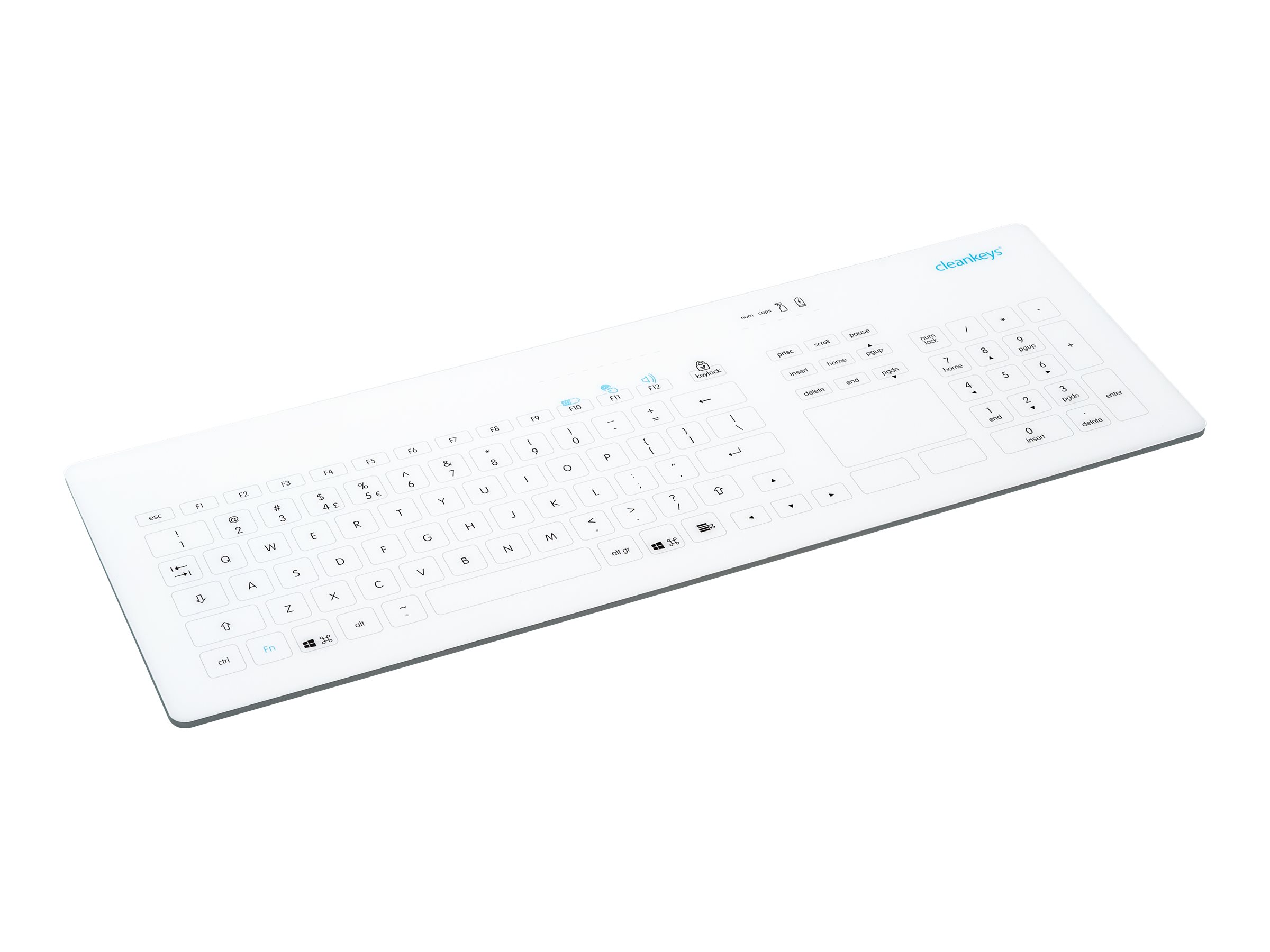 GETT CLEANKEYS CK4 KABELLOS 2,4Ghz kapazitive Glastastatur integr.Touchpad und NUM block IP65 desinfizierbar Gorilla Glas Layout: DE GETT CLEANKEYS CK4 KABELLOS 2,4Ghz kapazitive Glastastatur integr.Touchpad und NUM block IP65 desinfizierbar Gorilla Glas Layout: DE