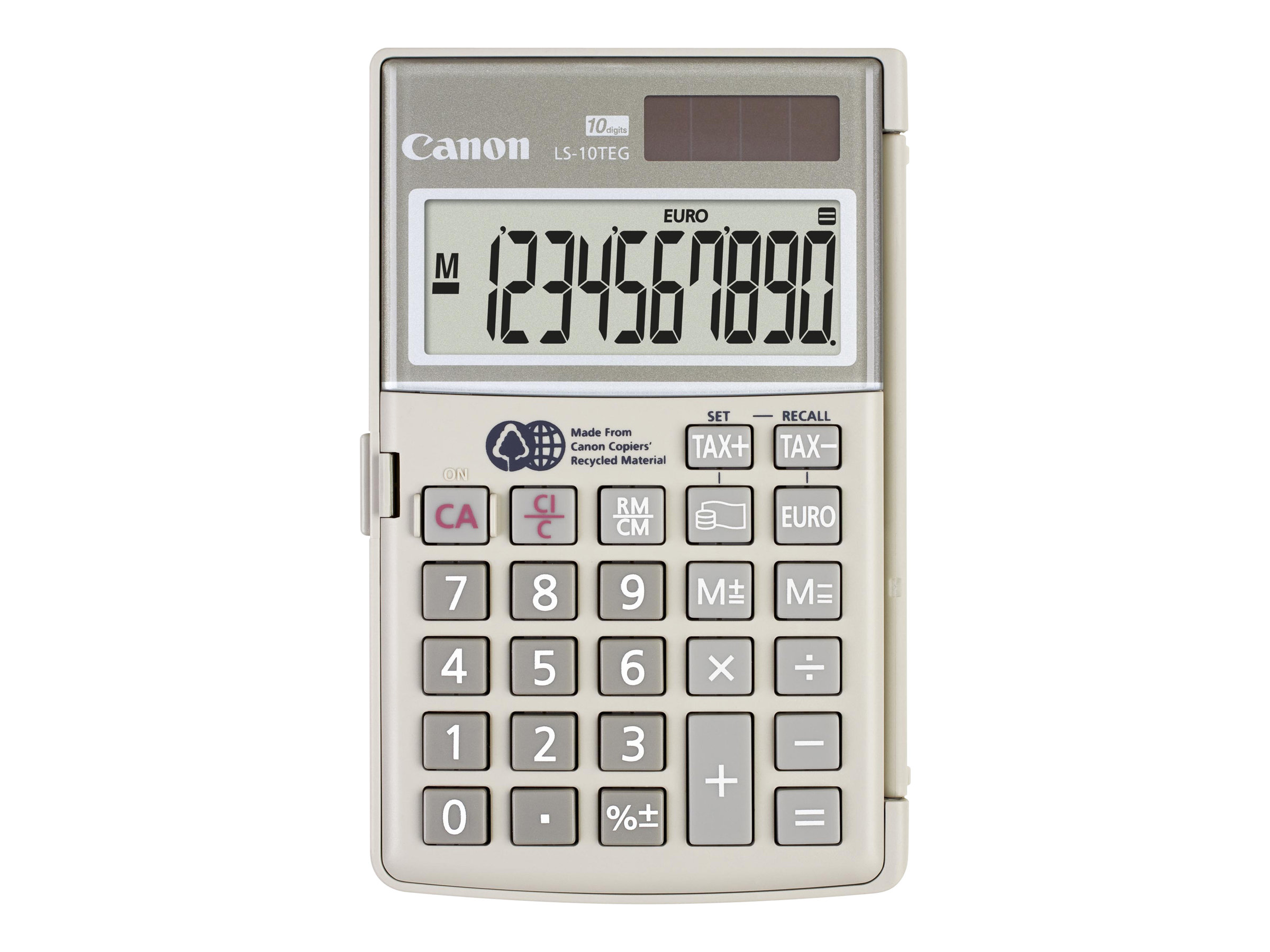 Canon LS-10TEG Taschenrechner grau/metallic
