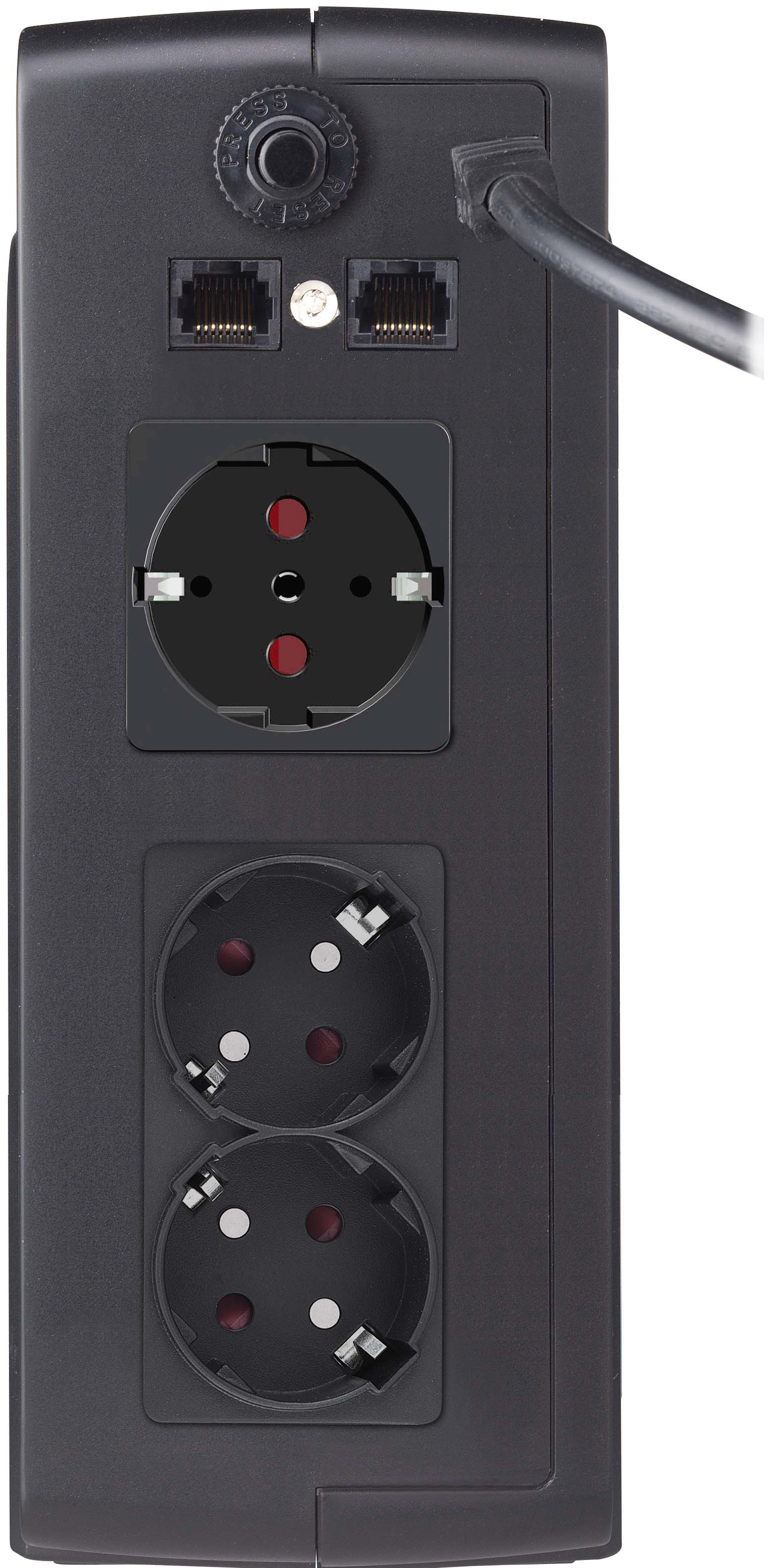 POWERWALKER VFD 1000 CEE 7/3 Typ F 1000VA / 600W Offline USV Tower
