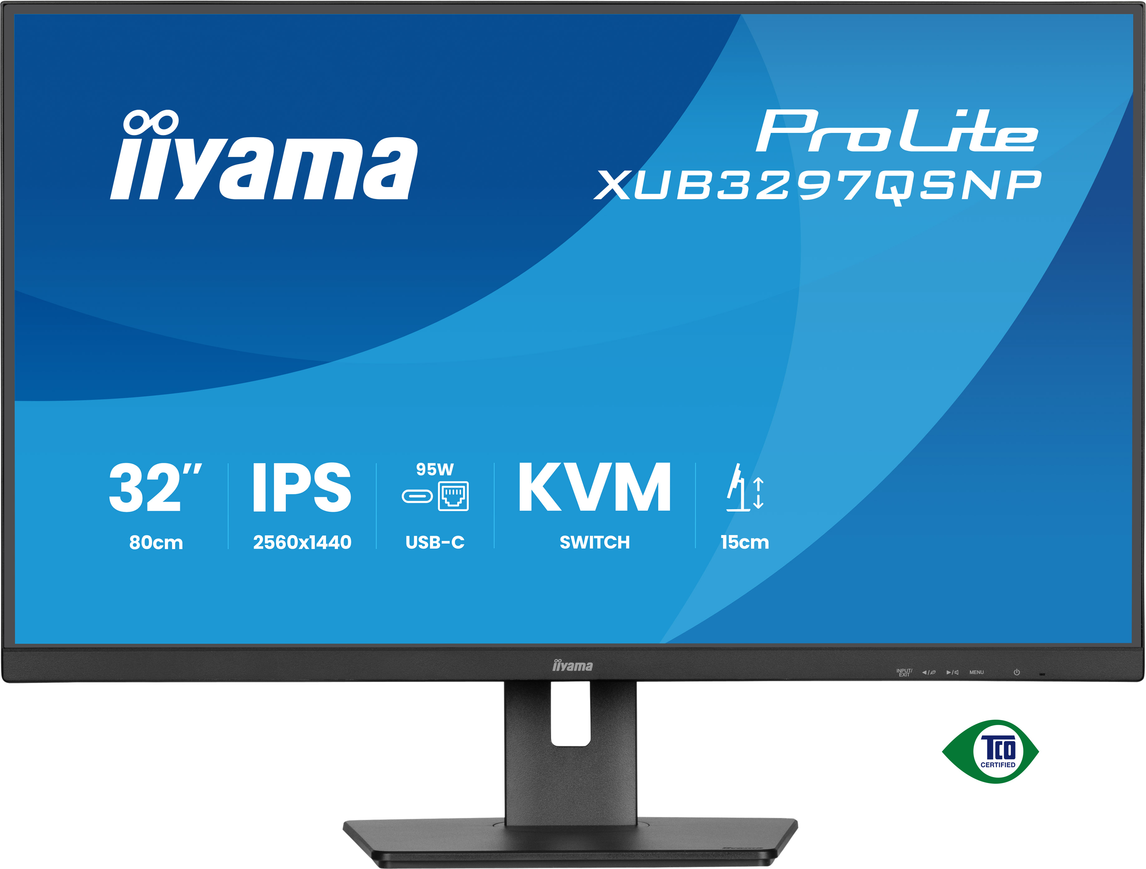 Iiyama ProLite XUB3297QSNP-B1 81.3 cm (32") 2xHDMI+DP+USB-C