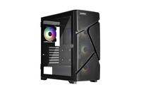 ENERMAX MarbleShell Mesh MS31 ARGB Midi Tower Gaming-PC-Gehäuse - 4x PWM 12cm ARGB-Lüfter - 2x USB3.0 und USB 3.2 Typ C- Black
