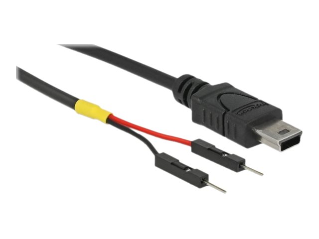 Delock USB Stromkabel Mini-B auf 2 x Pfostenstecker einzeln Strom 10 cm