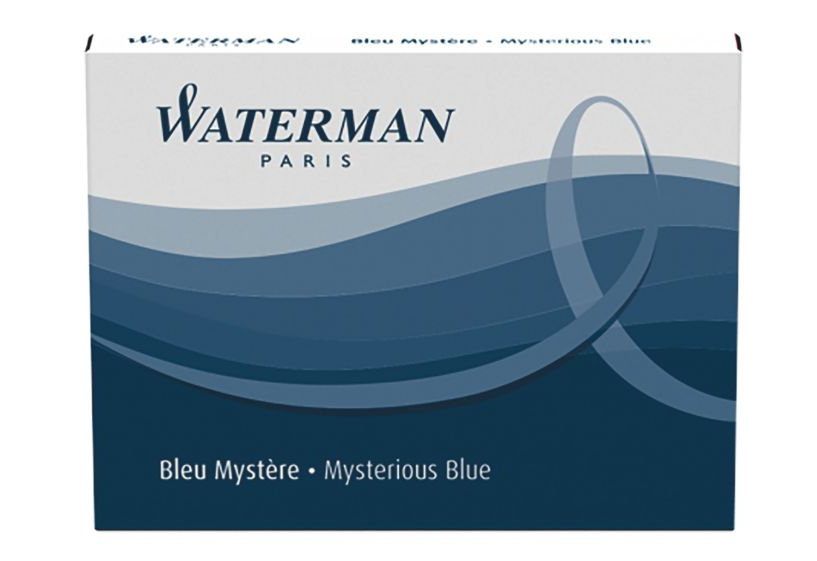 WATERMAN Tintenpatrone Stand. Myster Blue 8 StÃ¼ck