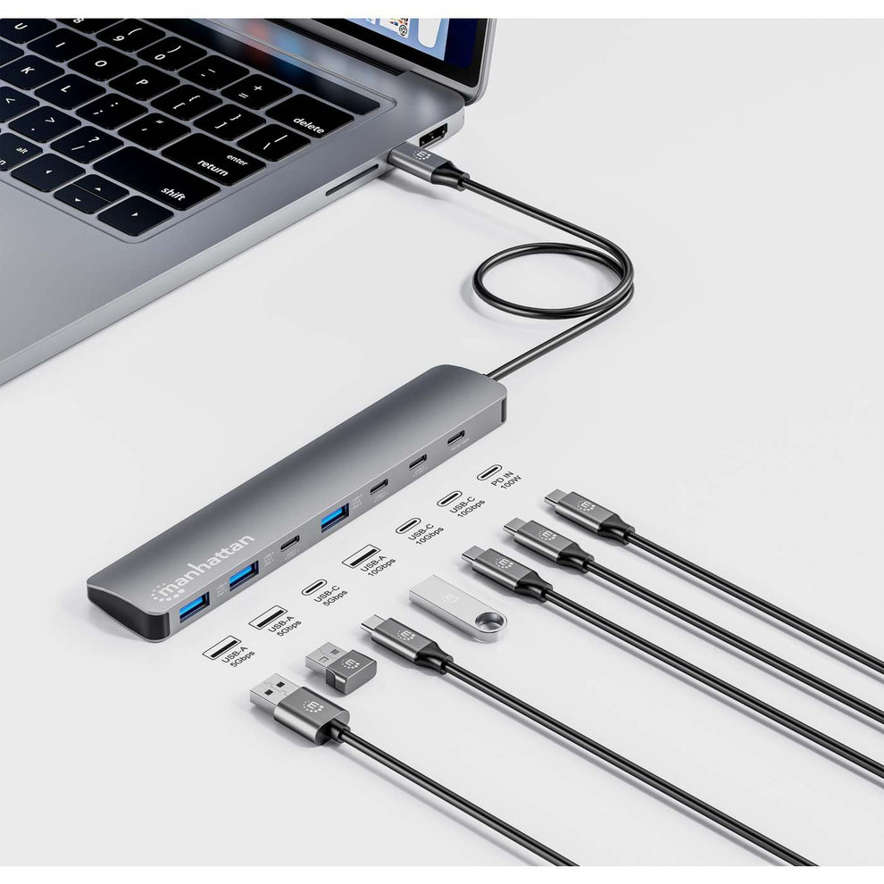Manhattan Hub 7‑Port USB‑C/USB‑A Power Delivery