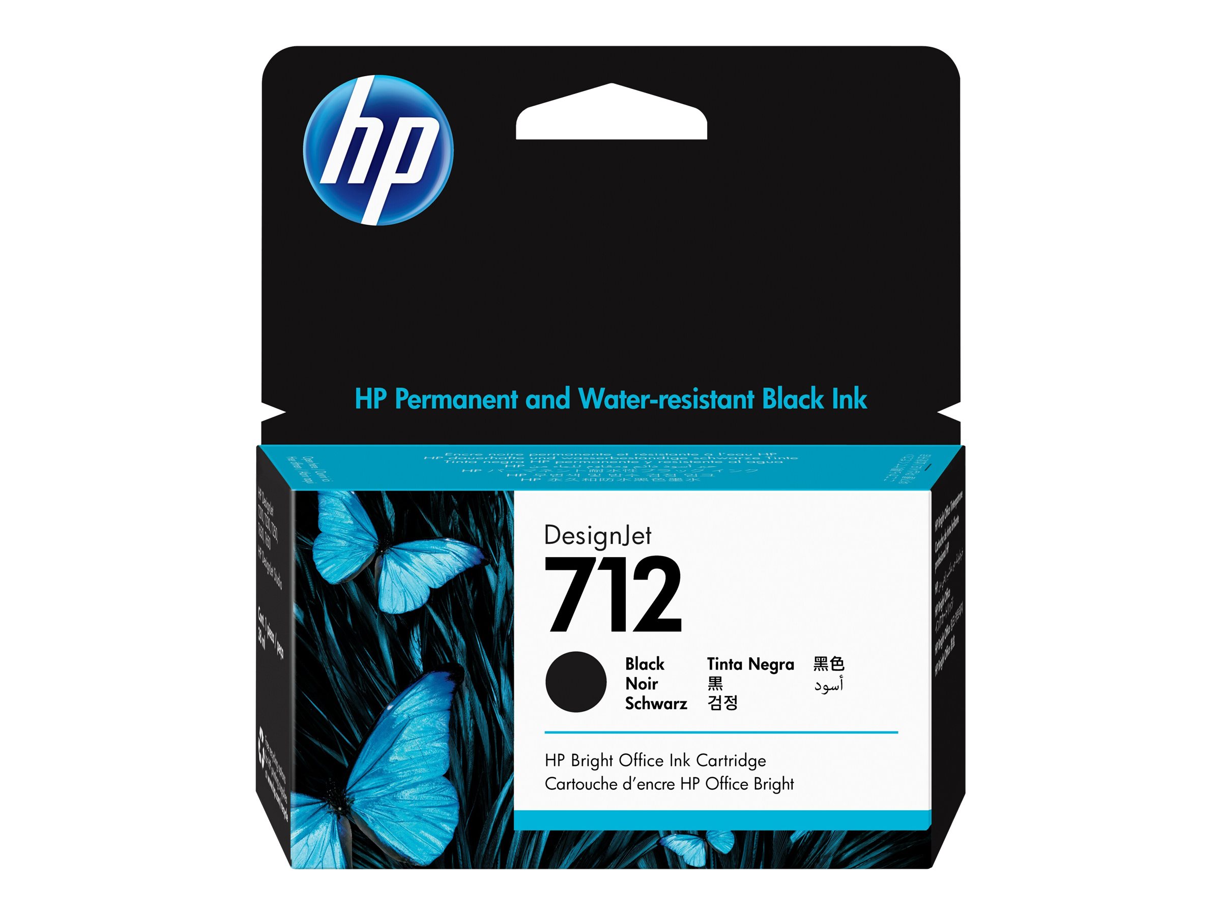 HP 712 (3ED70A) schwarz Druckerpatrone