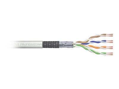 DIGITUS CAT 5e SF-UTP Roh-Patchkabel 305m Box PVC Simplex Grau