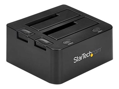 StarTech.com Dual-Bay USB 3.0 to SATA Hard Drive Docking Station, USB Hard Drive Dock, External 2.53.5 SATA IIIIII, SSDHDD Docking Station, Hot-Swap Hard Drive Bay - Top-Loading - Speicher-Controller - SATA 6Gb/s - USB 3.0