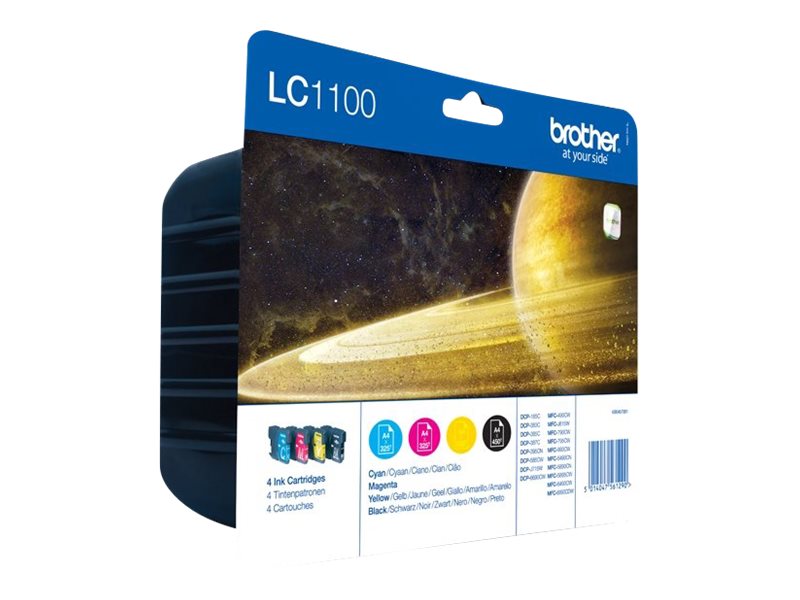 Brother LC1100 Value Pack - 4er-Pack - Schwarz, Gelb, Cyan, Magenta