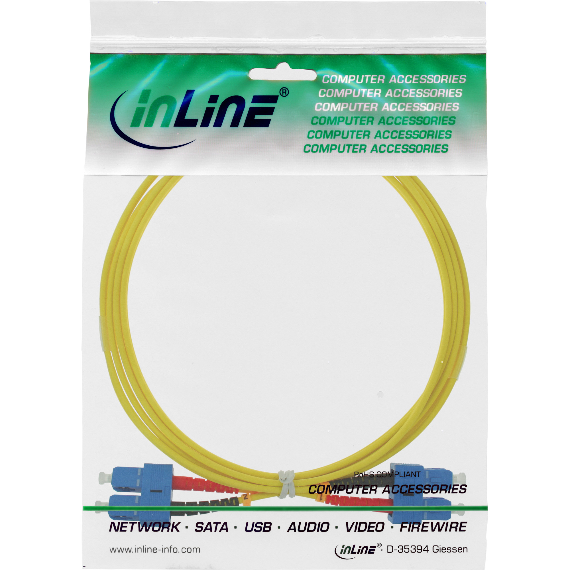 INLINE LWL Duplex Kabel SC/SC 9/125um OS2 7,5m INLINE LWL Duplex Kabel SC/SC 9/125um OS2 7,5m