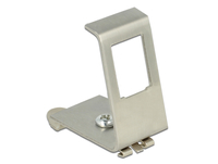 Delock Keystone Halterung fuer Hutschienen 1 Port Metall