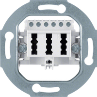 Berker TAE-Steckdose 450009 3x6NFN polarweiss Berker TAE-Steckdose 450009 3x6NFN polarweiss