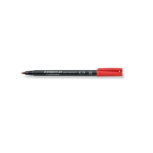 10 STAEDTLER Lumocolor Folienstifte rot 1,0 mm permanent 10 STAEDTLER Lumocolor Folienstifte rot 1,0 mm permanent