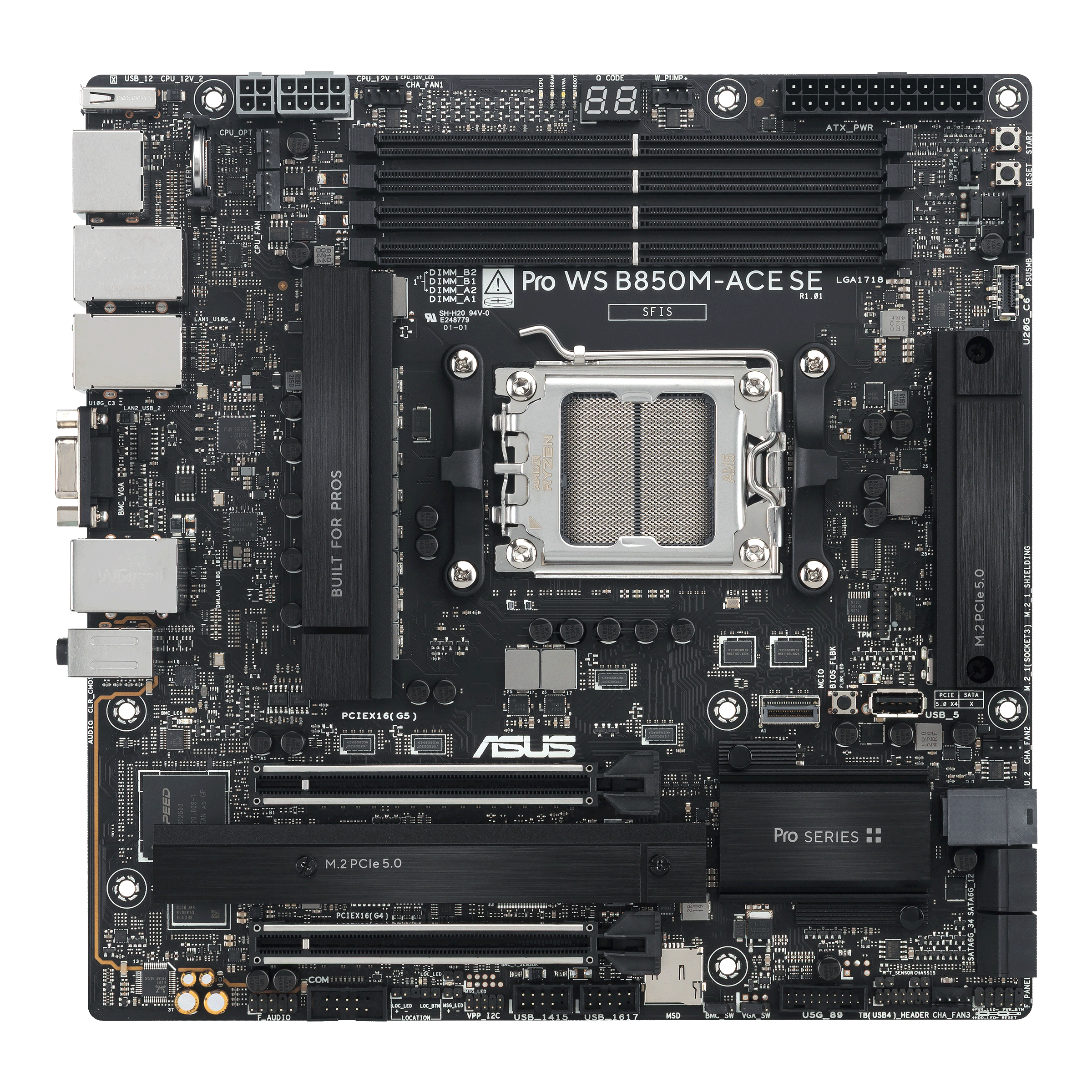 ASUS PRO WS B850M-ACE SE AM5 DDR5 micro ATX