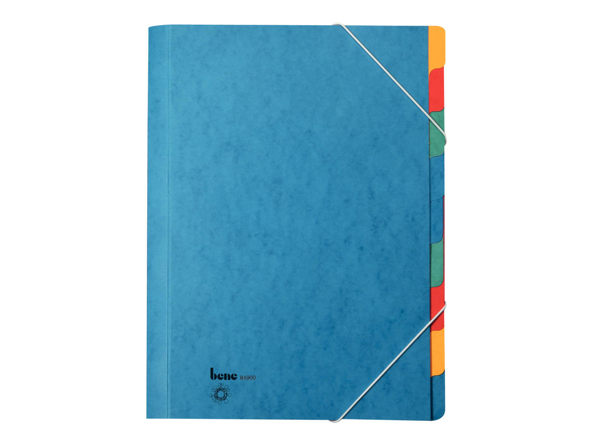 bene Ordnungsmappe 9 Fächer blau, 1 St