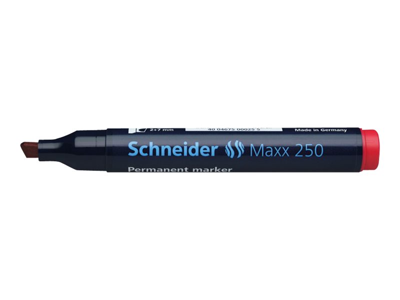 Schneider Maxx 250 Permanentmarker rot 2,0 - 7,0 mm, 1 St. Schneider Maxx 250 Permanentmarker rot 2,0 - 7,0 mm, 1 St.