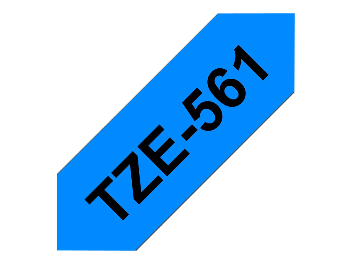 Brother laminiertes Schriftband P-Touch TZe-561 - 36 mm x 8 m - Schwarz auf Blau