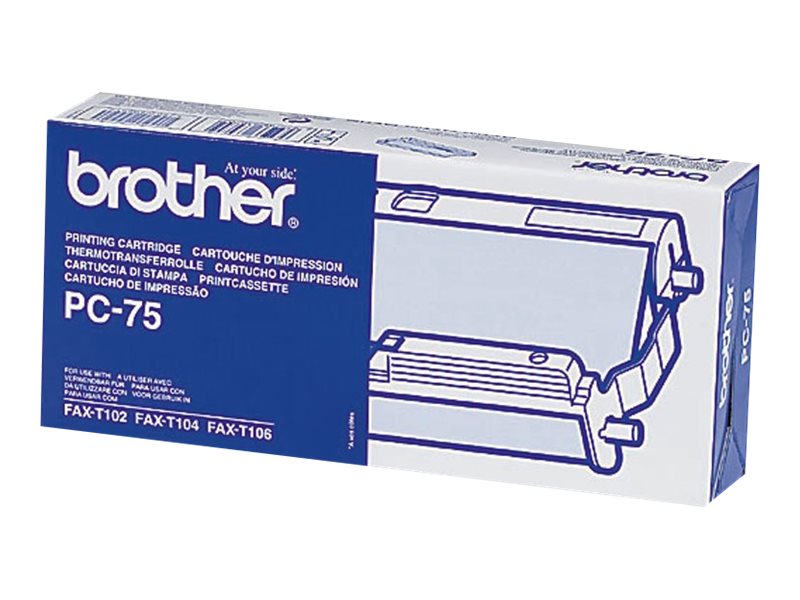 brother PC-75 schwarz Thermo-Druckfolie, 1 Rolle