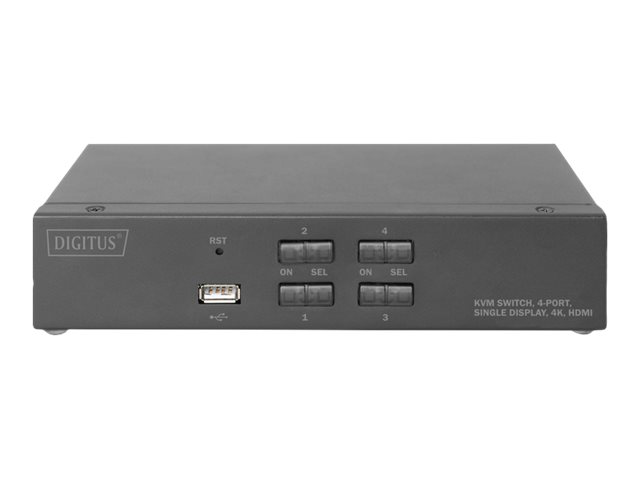 DIGITUS KVM-Switch 4-Port Single-Display 4K HDMI