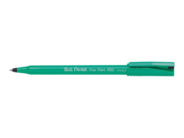 Pentel Ball R50 Tintenroller gruen 0,4 mm, Schreibfarbe: schwarz, 12 St. Pentel Ball R50 Tintenroller gruen 0,4 mm, Schreibfarbe: schwarz, 12 St.