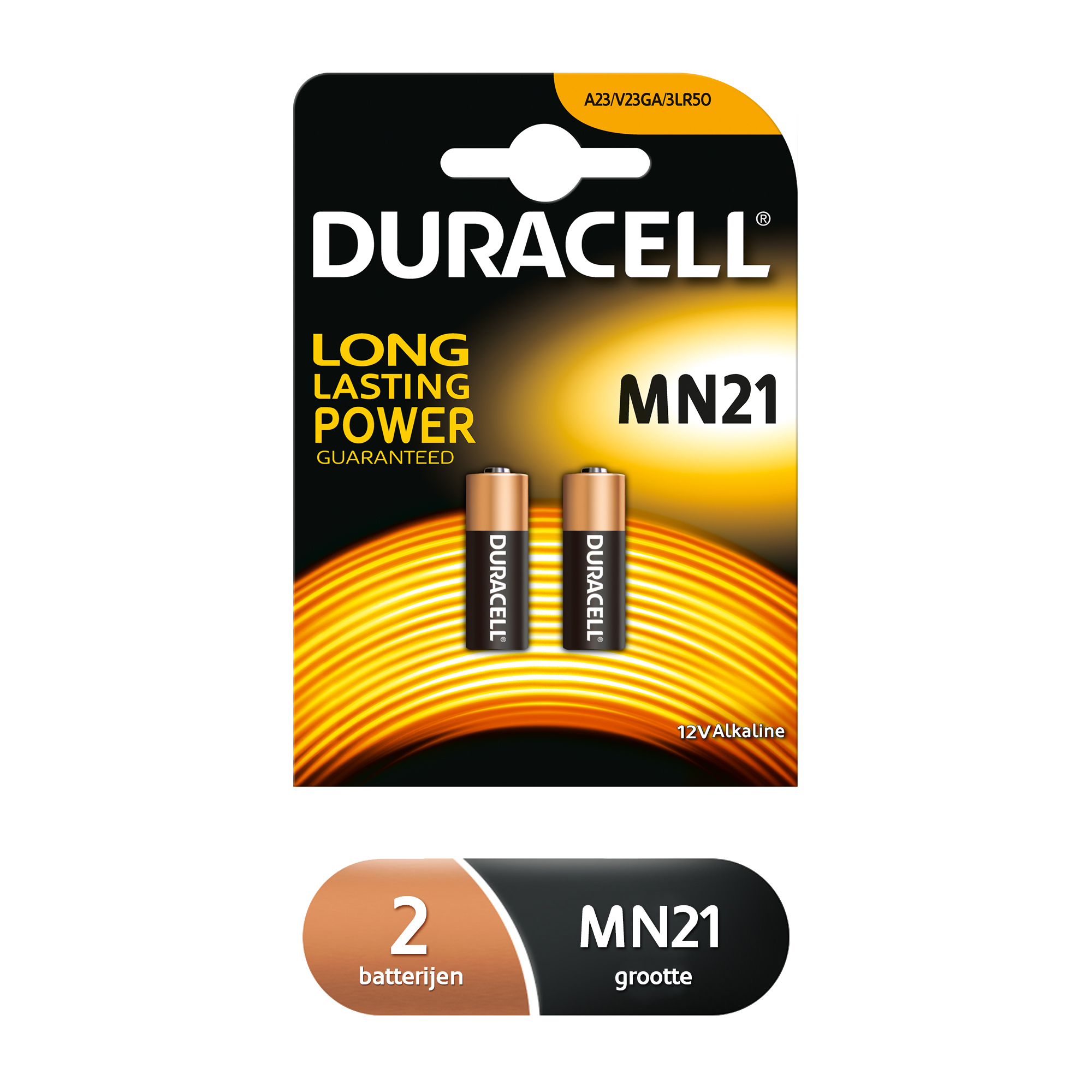 2 DURACELL Batterien MN21 Fotobatterie 12,0 V
