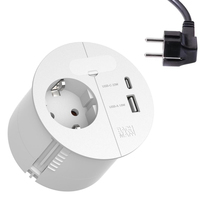 Bachmann Steckdose 1xCEE73 1xUSB AC 22W 1xKBD 2,0m CEE77