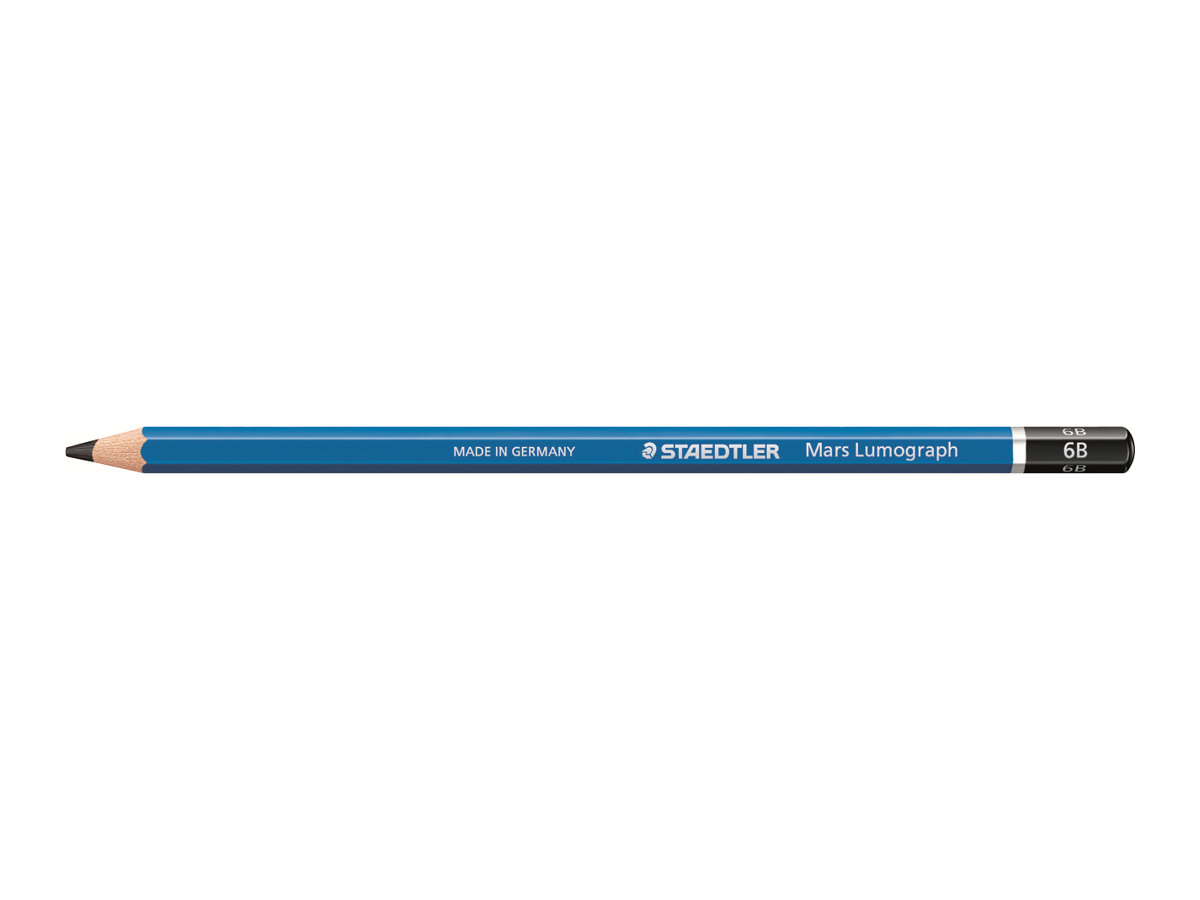 STAEDTLER Mars Lumograph Bleistift 6B blau, 1 St. STAEDTLER Mars Lumograph Bleistift 6B blau, 1 St.