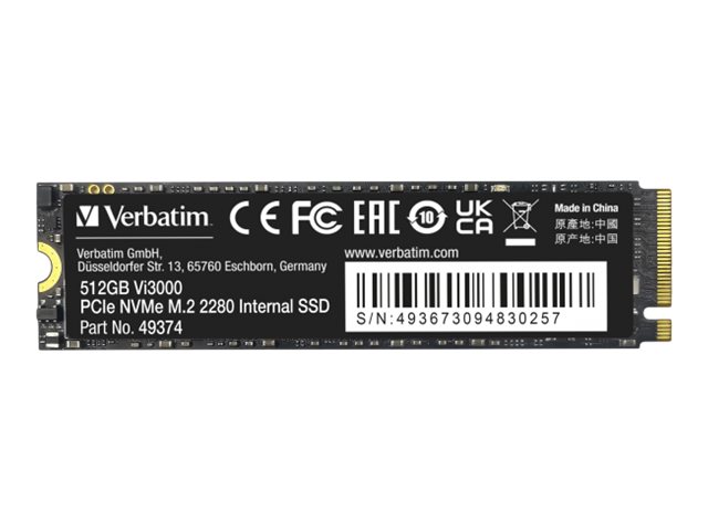 Verbatim M.2 SSD Vi3000 PCIe NVMe 512GB