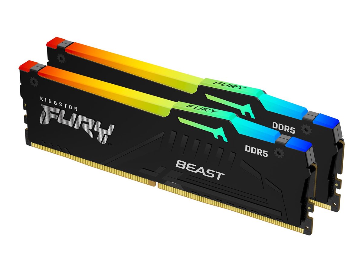 KINGSTON 32GB 6000MT/s DDR5 CL30 DIMM Kit of 2 FURY Beast RGB EXPO