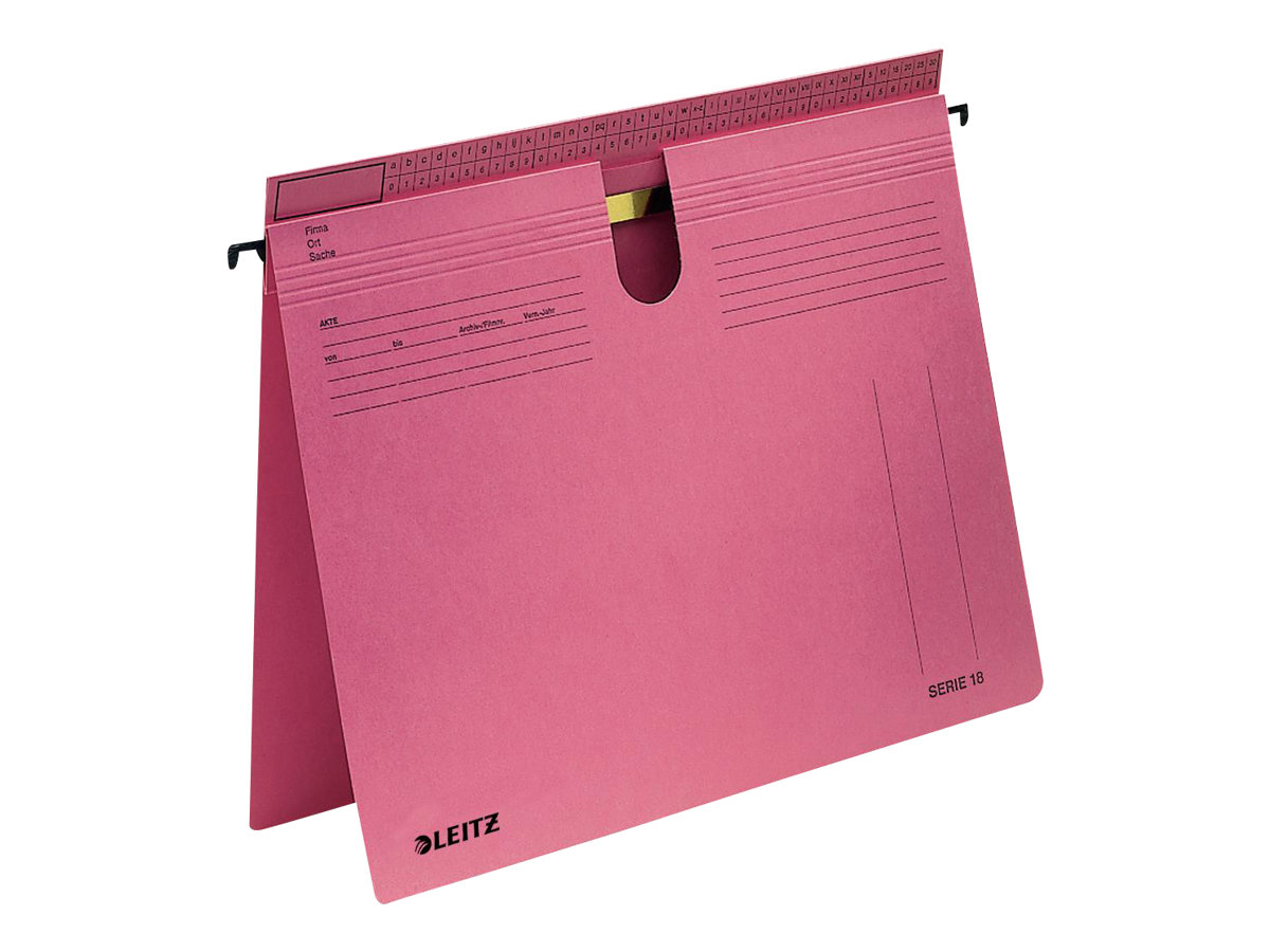 50 LEITZ Haengehefter SERIE 1814 Karton rot 1 x Amtsheftung / kaufmaennische Heftung 50 LEITZ Haengehefter SERIE 1814 Karton rot 1 x Amtsheftung / kaufmaennische Heftung