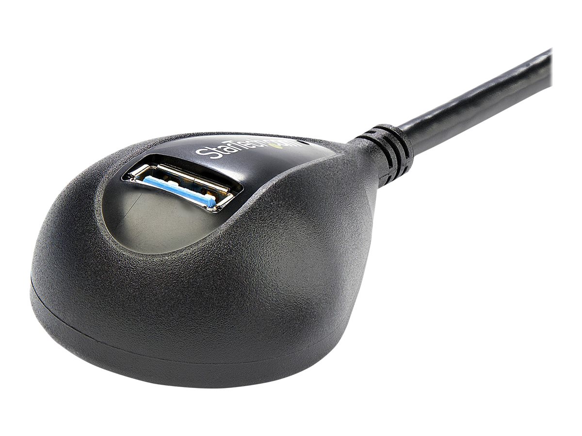 STARTECH.COM 5 ft Black Desktop SuperSpeed USB 3.0 Extension Cable - A to A M/F