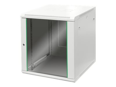 DIGITUS 12HE Wandgehaeuse Dynamic Basic 638 40x600x600mm Farbe Grau RAL 7035 inkl. hinterer Profilschienen