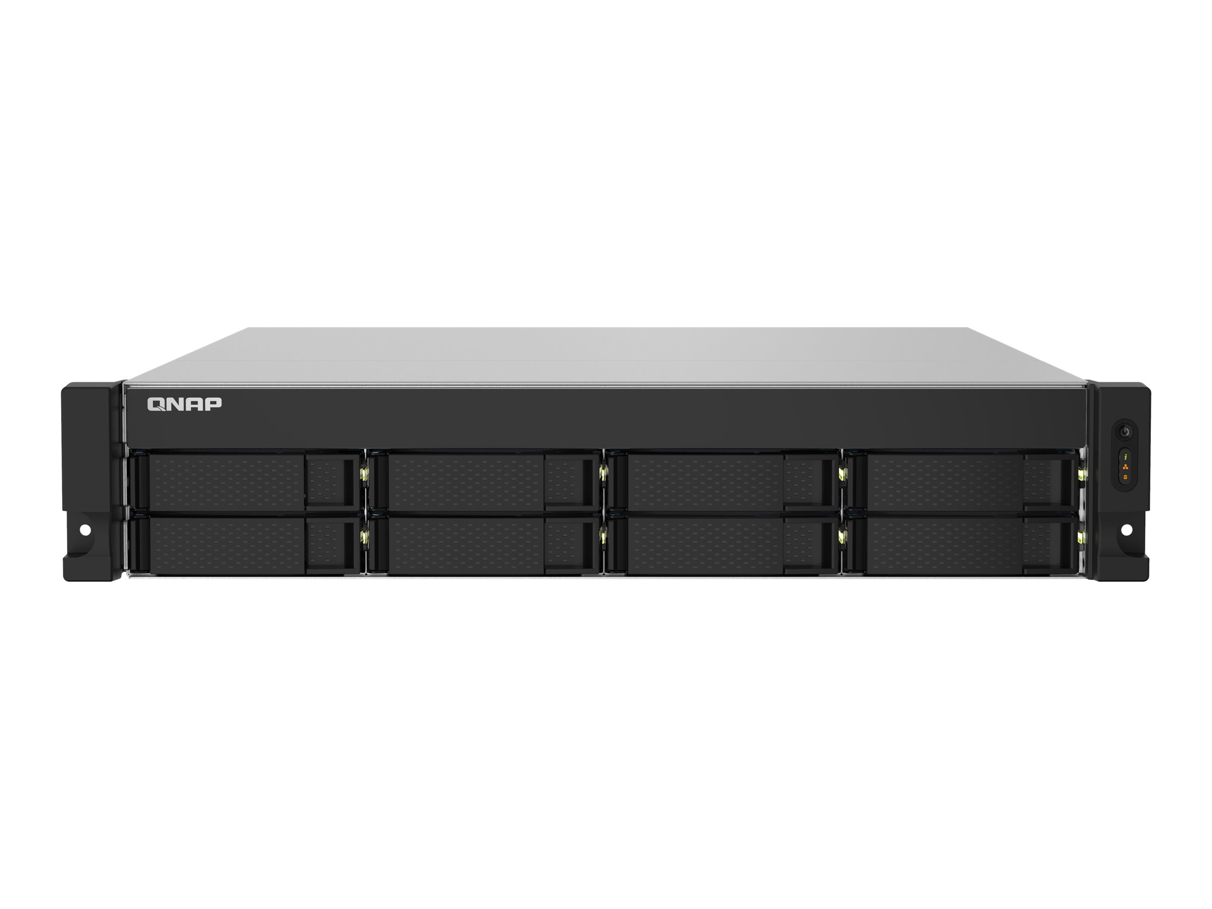 QNAP TS-832PXU-RP-4G 8-Bay rackmount NAS AL324 4GB DDR4 UDIMM RAM SATA 6Gb/s 2x 10GbE SFP+ 2x 2.5GbE 1x PCIe Gen2 x2 slot 250W