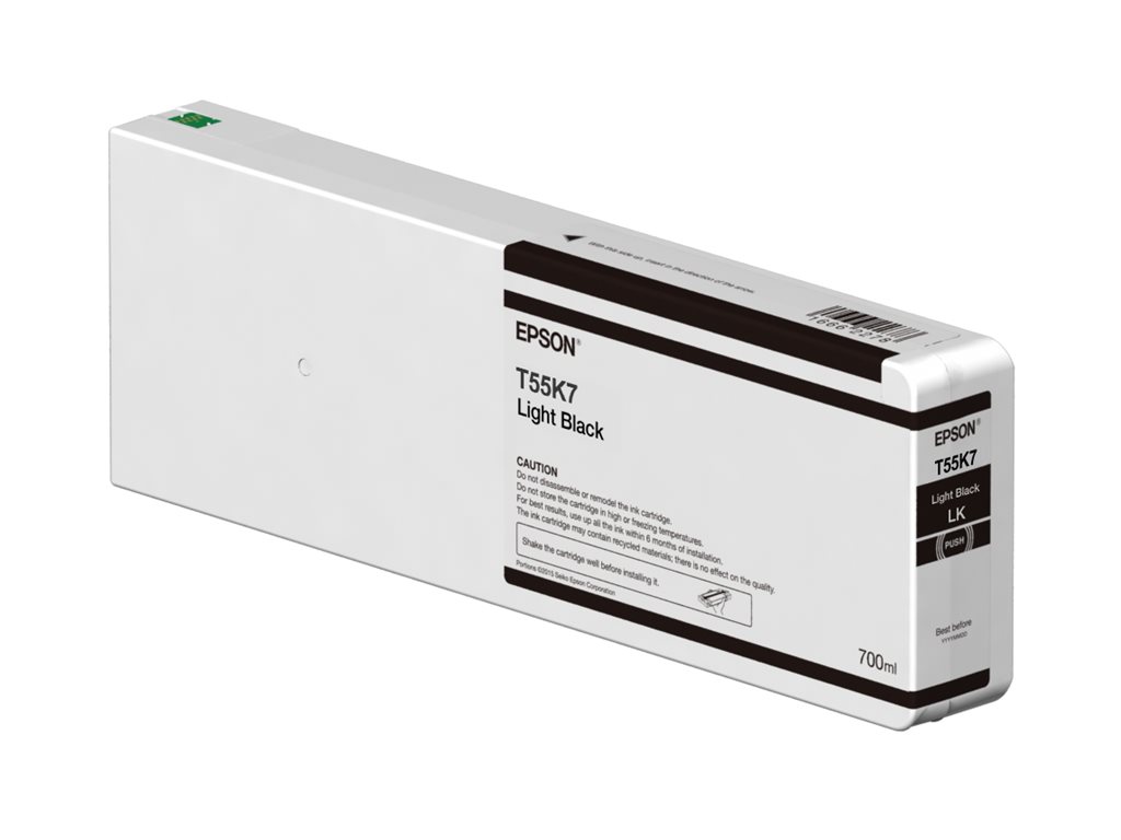 EPSON 5LB Singlepack Light Black T55K700 UltraChrome HDXHD