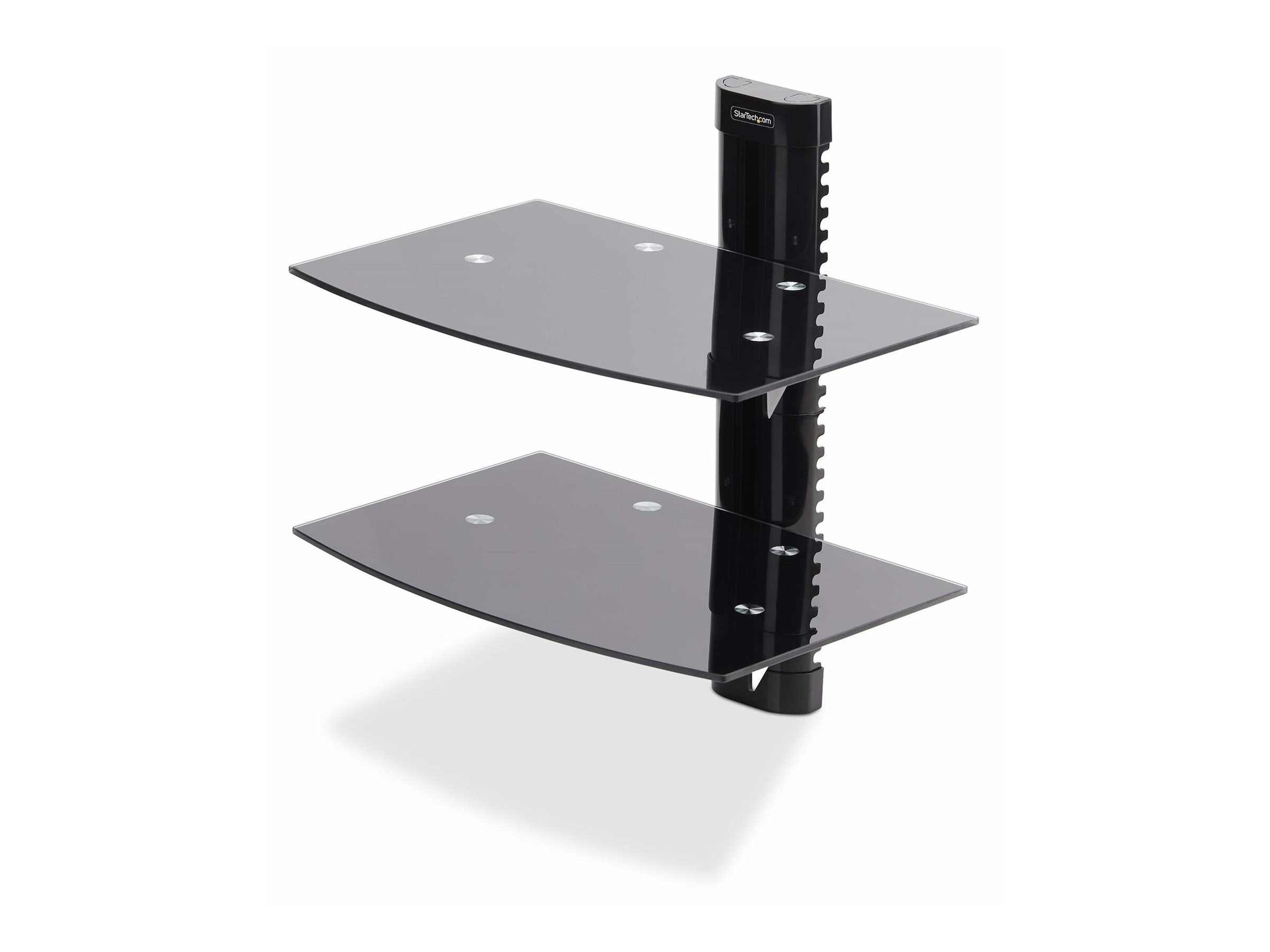 STARTECH.COM Doppeltes Glas Schweberegal AV/Multimedia-Wandregal Höhenverstellbar Schwarzes Glaswandregal fur AV-/IT-Geräte STARTECH.COM Doppeltes Glas Schweberegal AV/Multimedia-Wandregal Höhenverstellbar Schwarzes Glaswandregal fur AV-/IT-Geräte