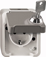 Merten Steckdose SCHUKO Aquastar MEG24238029 Schloss-Nr. 200 lichtgrau Merten Steckdose SCHUKO Aquastar MEG24238029 Schloss-Nr. 200 lichtgrau
