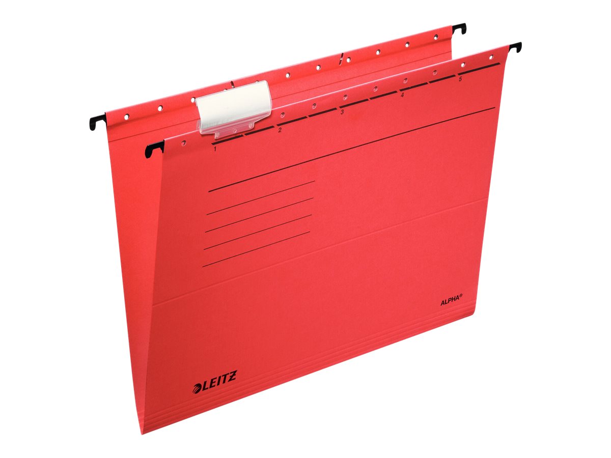 5 LEITZ Haengemappen ALPHA® 1985 rot