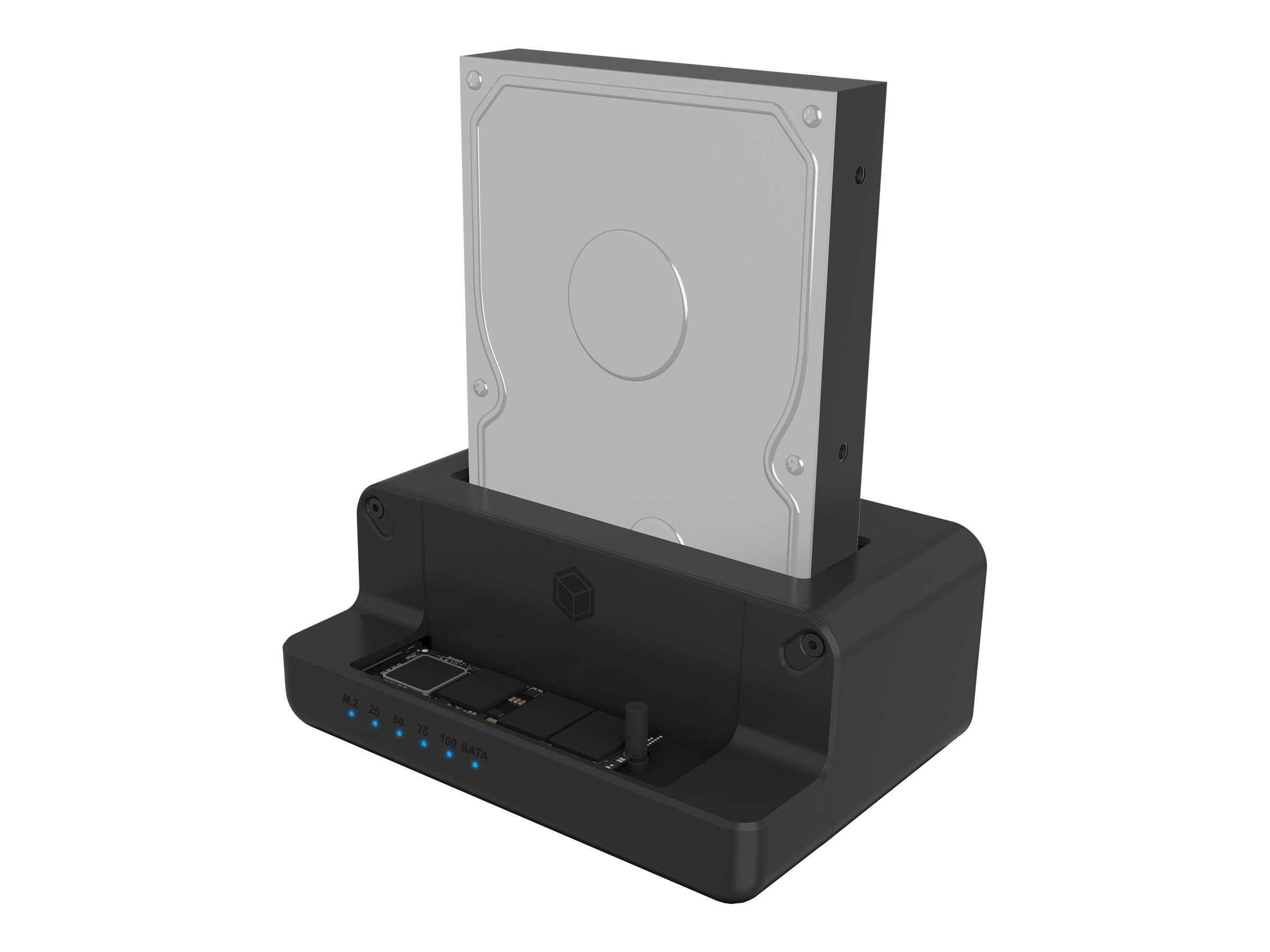 ICY BOX IB-2914MSCL-C31 Docking und Klonstation fuer M.2 NVMe SSD und 2,5 und 3,5 SATA SSD HDD
