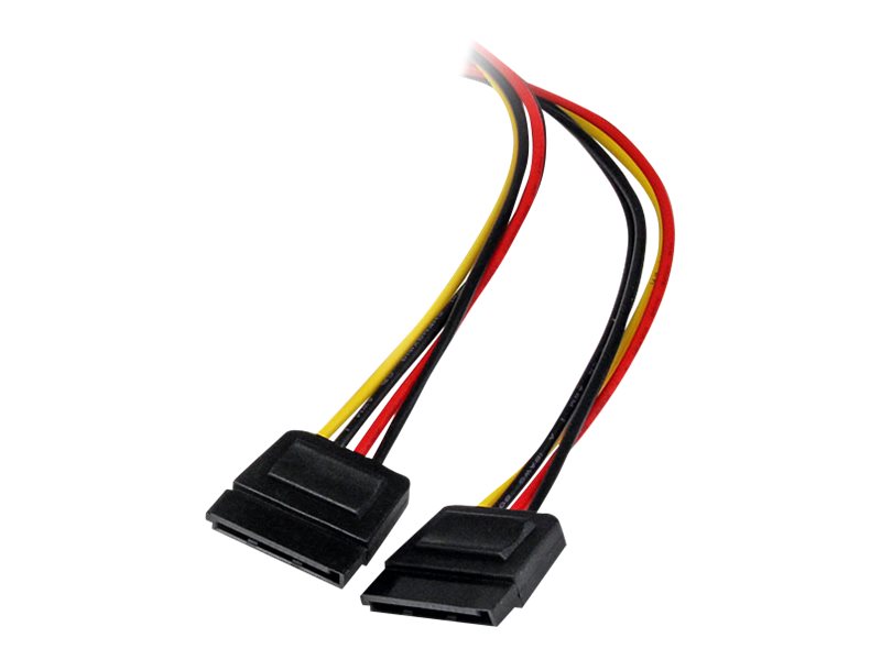 StarTech.com SATA Y-Stromkabel - Splitter Power Y-Kabel mit 2 x SATA intern 1 x Molex (Stecker) 2 x SATA Power (15 pin) Buchse 30cm - Netzteil