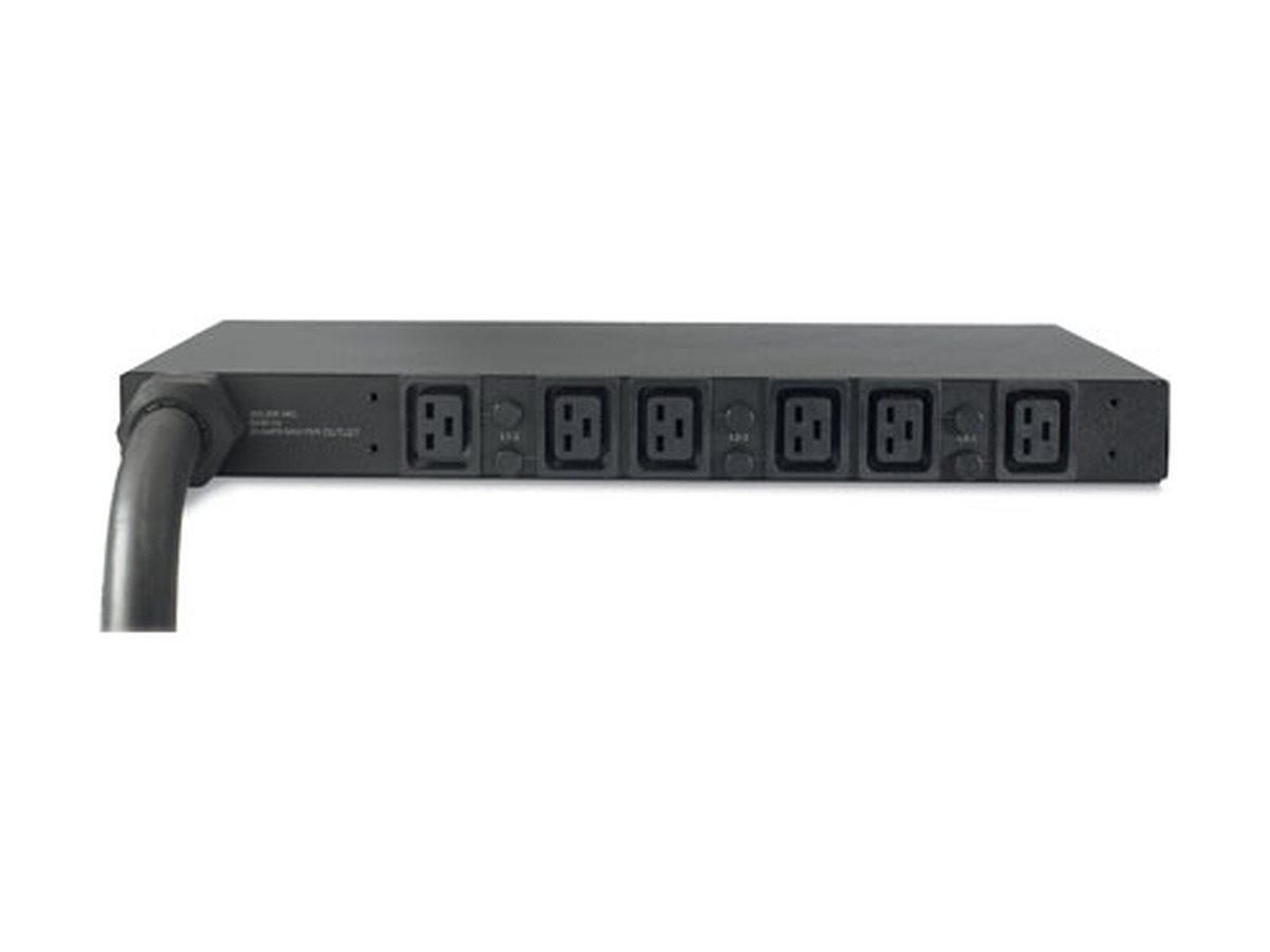 APC Rack PDU Basic 1U 32A 22kW 400V (6)C19 Cord Length (2.5 meter) IEC309